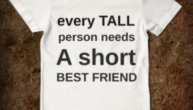 short tall person t-shirt