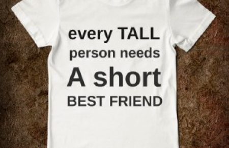 short tall person t-shirt