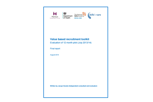 values based recruitment final report cover